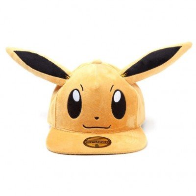 Casquettes & bonnets - Pokémon - EVOLI - VERSION PELUCHE - LES DEUX YEUX OUVERT